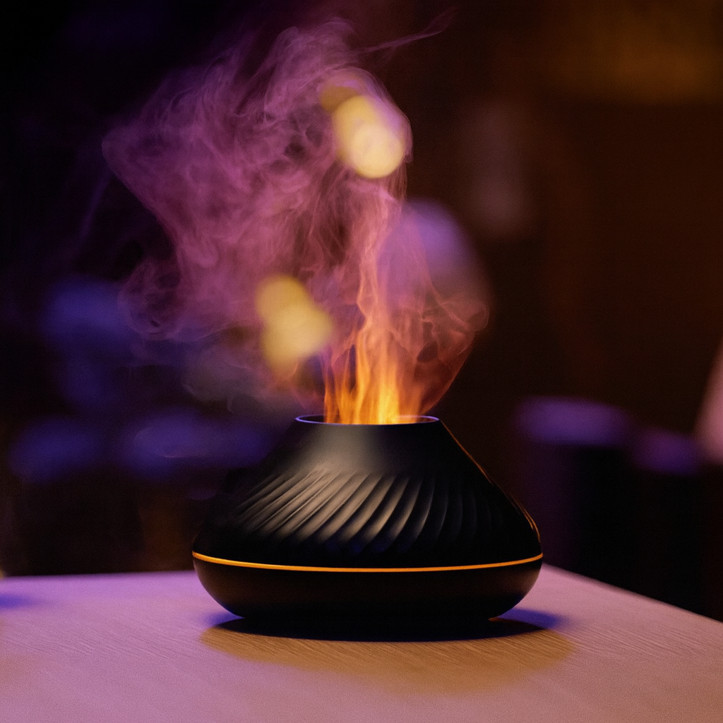 Flame-Effect Aromatherapy Humidifier