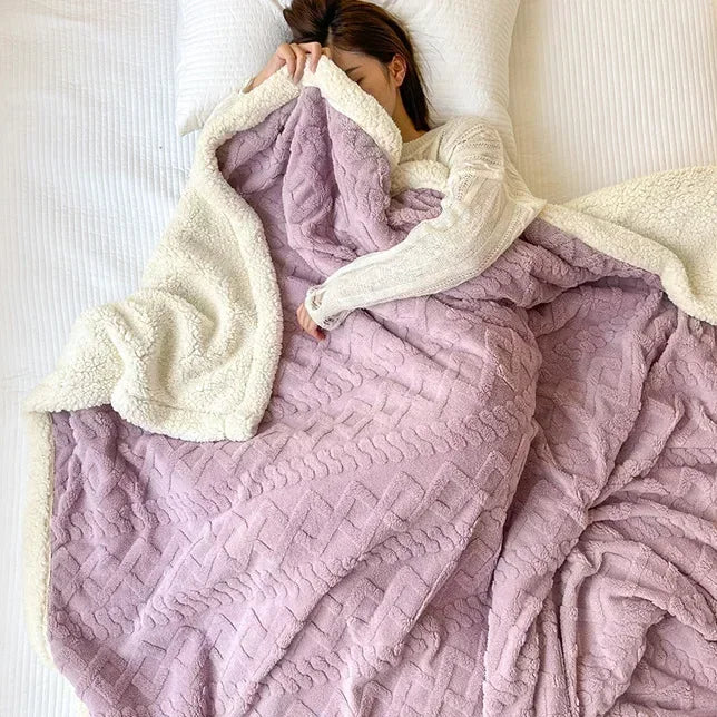 Plush Coral Fleece Blanket